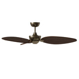 Ventilador de techo con luz Sulion Alma 132cm LED latón y madera oscura motor DC CCT — vista 4