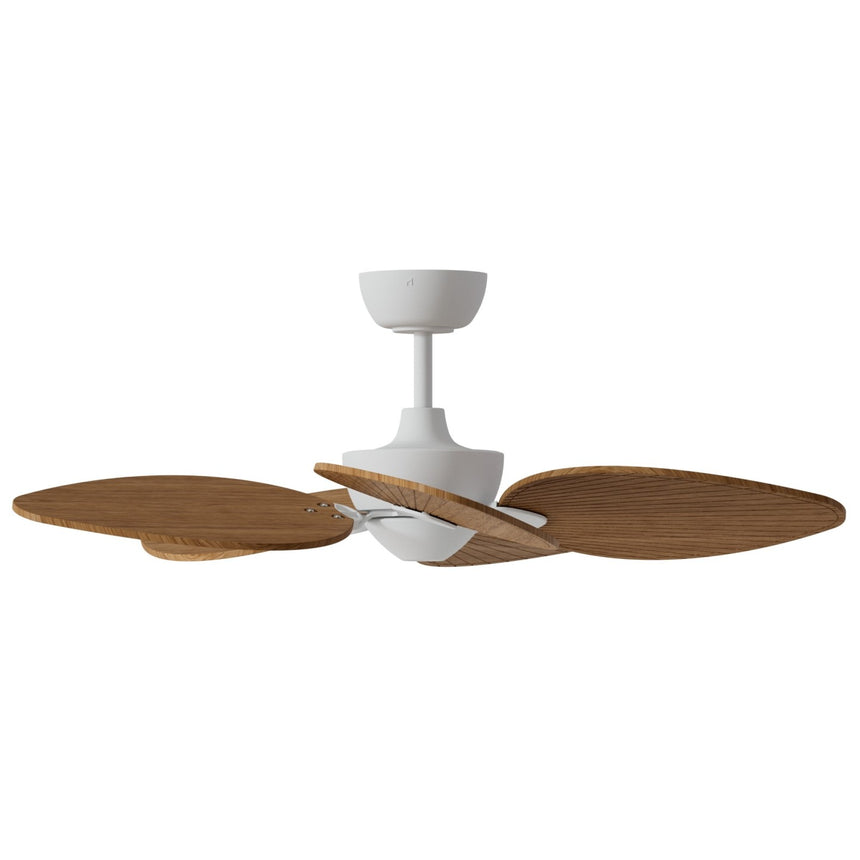 Ventilador de techo con luz Sulion Alma 100cm LED blanco y madera media motor DC CCT — vista 4