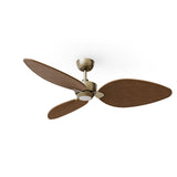 Ventilador de techo con luz Sulion Alma 132cm LED latón y madera oscura motor DC CCT — vista 4