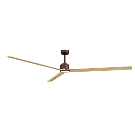 Ventilador de techo Sulion Anne marrón oxidado, mate, palas madera clara 2249162