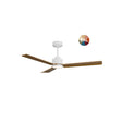 Ventilador de techo con luz Sulion Anne LED madera blanco CCT Ø132cm 2309040