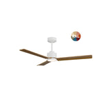 Ventilador de techo con luz Sulion Anne LED madera blanco CCT Ø132cm 2309040