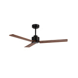 Ventilador de techo Sulion Anne negro, mate, palas madera oscura 2247540