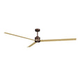 Ventilador de techo Sulion Anne marrón oxidado, mate, palas madera clara 2248622