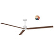 Ventilador de techo con luz Sulion Anne LED madera blanco CCT Ø132cm 2309392