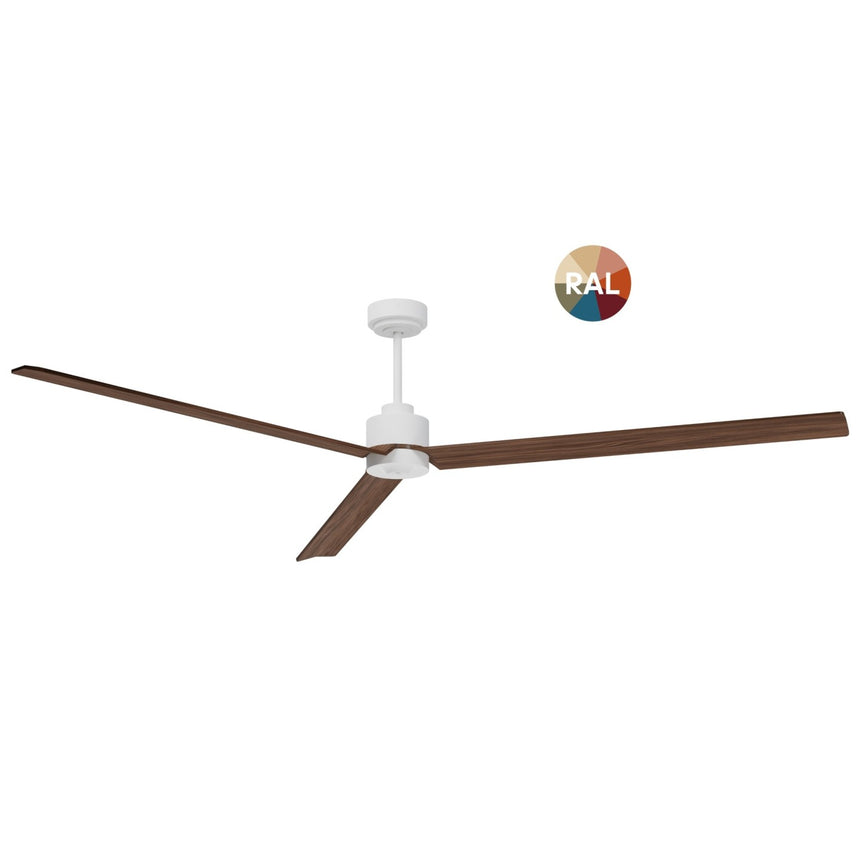 Ventilador de techo con luz Sulion Anne LED madera blanco CCT Ø132cm 2309392