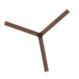 Ventilador de techo con luz Sulion Anne 220cm marrón óxido y madera oscura motor DC — vista 3