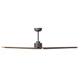 Ventilador de techo Sulion Anne 160cm gris grafito y madera oscura motor DC — vista 2