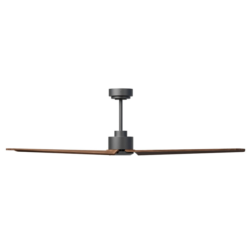 Ventilador de techo Sulion Anne 160cm gris grafito y madera oscura motor DC — vista 2