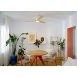 Ventilador de techo con luz Sulion Anne 127cm LED blanco y madera clara motor DC CCT — vista 4