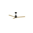 Ventilador de techo Sulion Anne negro, mate, palas madera clara 2248547