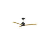 Ventilador de techo Sulion Anne negro, mate, palas madera clara 2248547