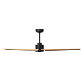 Ventilador de techo Sulion Anne negro, mate, palas madera media 2246000