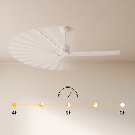 Ventilador de techo con luz Sulion Anne 127cm LED negro y madera oscura motor DC CCT 2245744 — vista 7