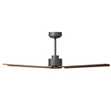 Ventilador de techo Sulion Anne 127cm gris grafito y madera oscura motor DC — vista 3