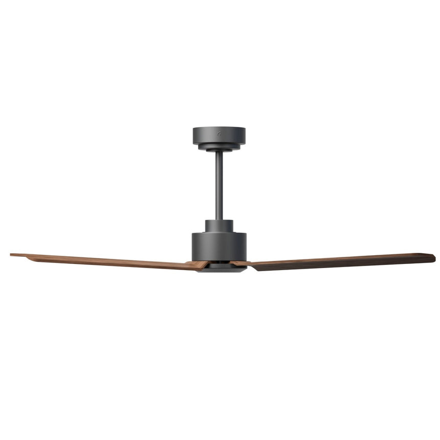Ventilador de techo Sulion Anne 127cm gris grafito y madera oscura motor DC — vista 3