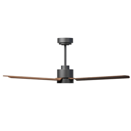 Ventilador de techo con luz Sulion Anne 127cm gris grafito y madera oscura motor DC — vista 3