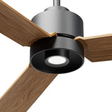 Ventilador de techo con luz Sulion Anne 127cm LED gris grafito y madera media motor DC — vista 4