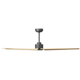 Ventilador de techo Sulion Anne 160cm gris grafito y madera clara motor DC — vista 2
