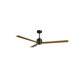 Ventilador de techo Sulion Anne negro, mate, palas madera media 2247311