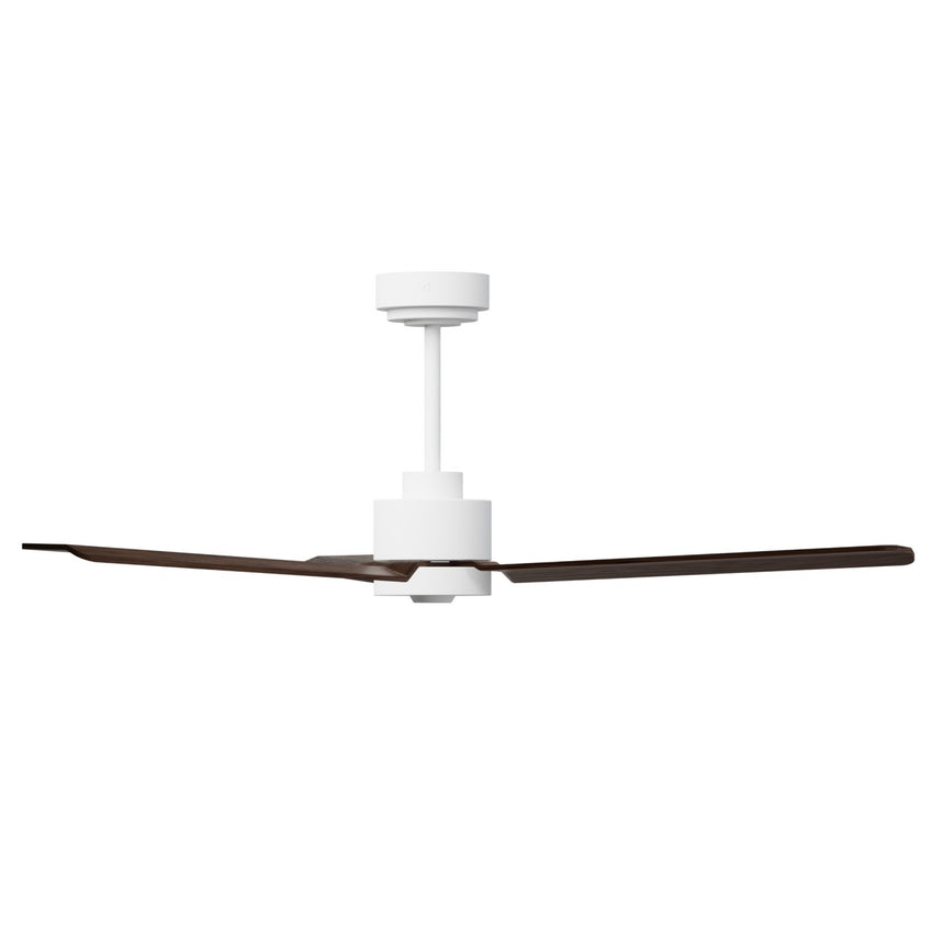 Ventilador de techo con luz Sulion Anne 127cm LED blanco y madera oscura motor DC CCT — vista 4