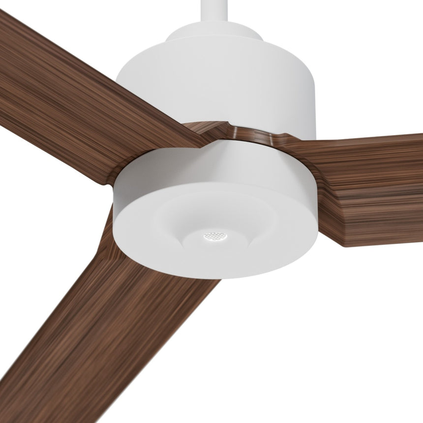 Ventilador de techo con luz Sulion Anne 220cm LED blanco y madera oscura motor DC CCT — vista 4