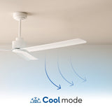 Ventilador de techo Sulion Anne 220cm marrón óxido y madera media motor DC con mando — vista 3