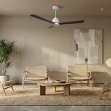 Ventilador de techo con luz Sulion Anne 127cm LED blanco y madera oscura motor DC CCT — vista 2