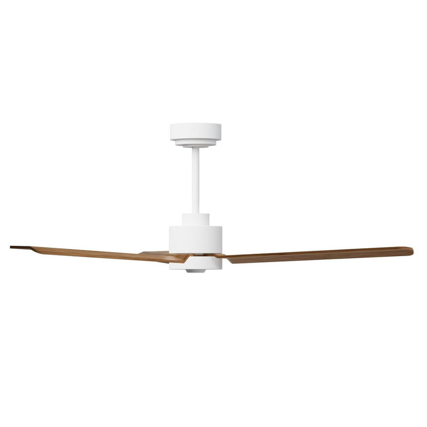 Ventilador de techo con luz Sulion Anne 127cm LED blanco y madera media motor DC CCT — vista 4