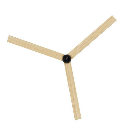 Ventilador de techo con luz Sulion Anne 220cm LED negro y madera clara motor DC CCT — vista 3