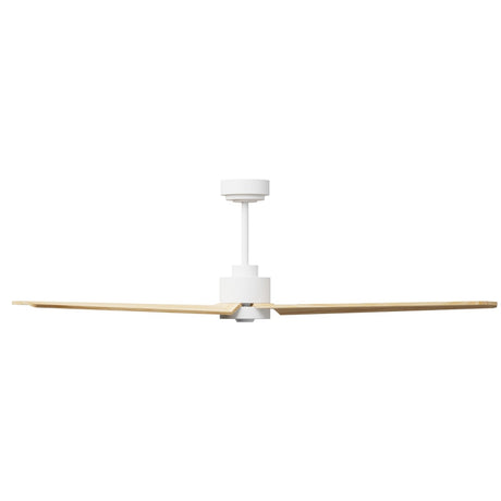 Ventilador de techo con luz Sulion Anne LED madera blanco CCT Ø132cm 2309415