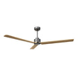 Ventilador de techo Sulion Anne grafito, mate, palas madera clara 2245331