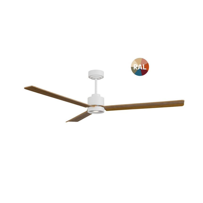 Ventilador de techo con luz Sulion Anne LED madera blanco CCT Ø132cm 2309262