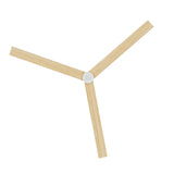 Ventilador de techo con luz Sulion Anne 220cm LED blanco y madera clara motor DC CCT — vista 3
