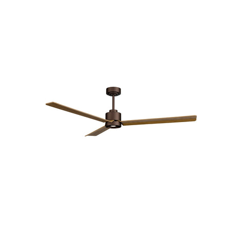 Ventilador de techo Sulion Anne marrón oxidado, mate, palas madera media 2246635