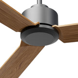 Ventilador de techo Sulion Anne 127cm gris grafito y madera media motor DC con mando — vista 4