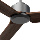 Ventilador de techo Sulion Anne 160cm gris grafito y madera oscura motor DC — vista 3