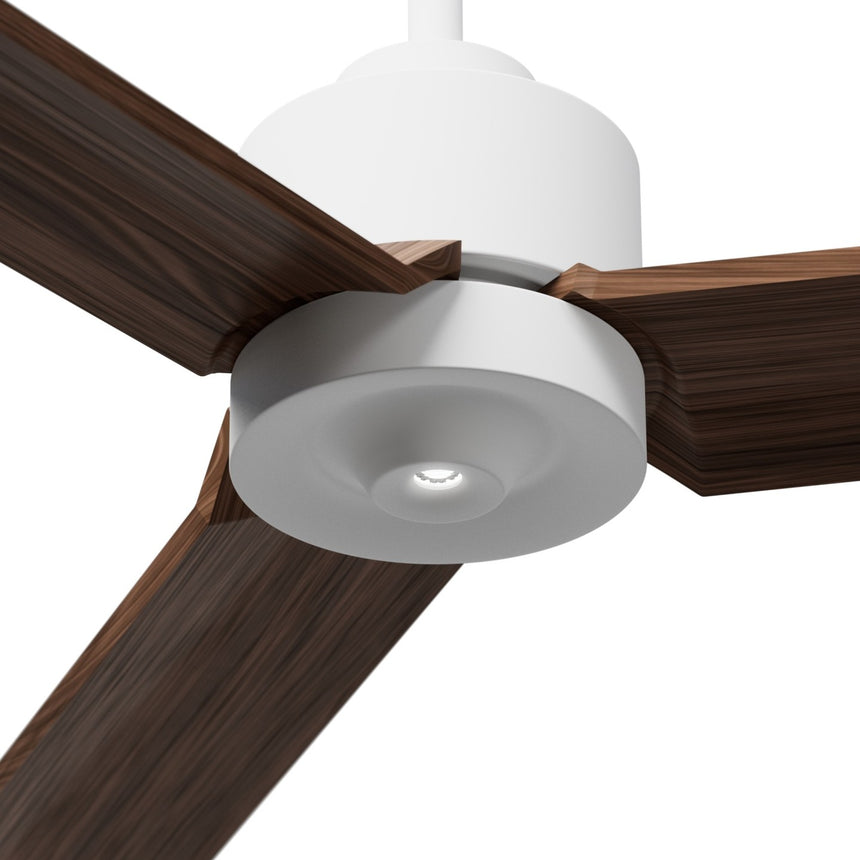 Ventilador de techo con luz Sulion Anne 160cm LED blanco y madera oscura motor DC CCT — vista 4