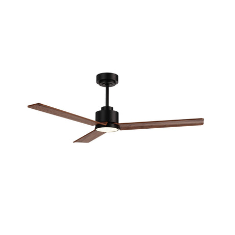 Ventilador de techo Sulion Anne negro, mate, palas madera oscura 2245652