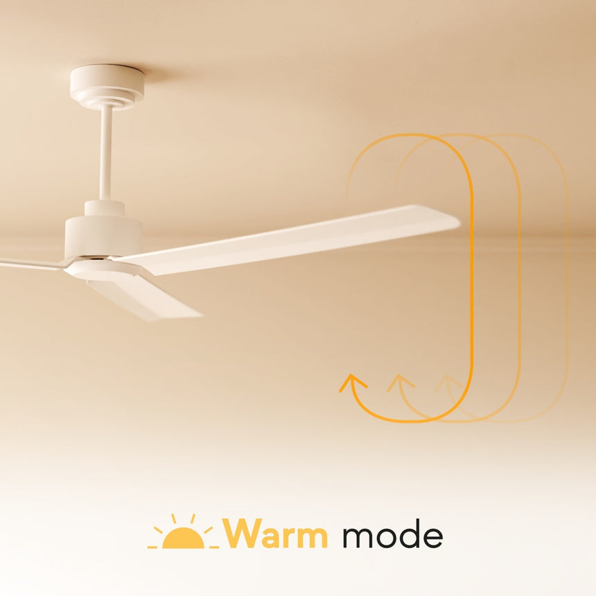 Ventilador de techo con luz Sulion Anne 220cm gris grafito y madera oscura motor DC — vista 5