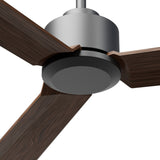 Ventilador de techo Sulion Anne 127cm gris grafito y madera oscura motor DC — vista 4