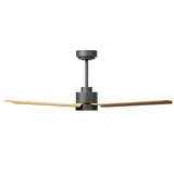 Ventilador de techo con luz Sulion Anne 127cm LED gris grafito y madera media motor DC — vista 3