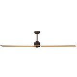 Ventilador de techo con luz Sulion Anne 220cm LED marrón óxido y madera media motor DC — vista 2