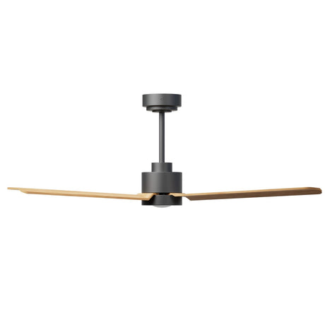 Ventilador de techo con luz Sulion Anne 127cm LED gris grafito y madera media motor DC — vista 3