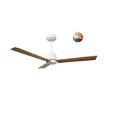 Ventilador de techo con luz Sulion Anne LED madera blanco CCT Ø132cm 2309460