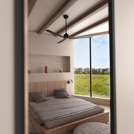 Ventilador de techo Sulion Anne 160cm negro motor DC con mando temporizador — vista 2