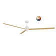 Ventilador de techo con luz Sulion Anne LED madera blanco CCT Ø132cm 2309699