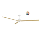 Ventilador de techo con luz Sulion Anne LED madera blanco CCT Ø132cm 2309699