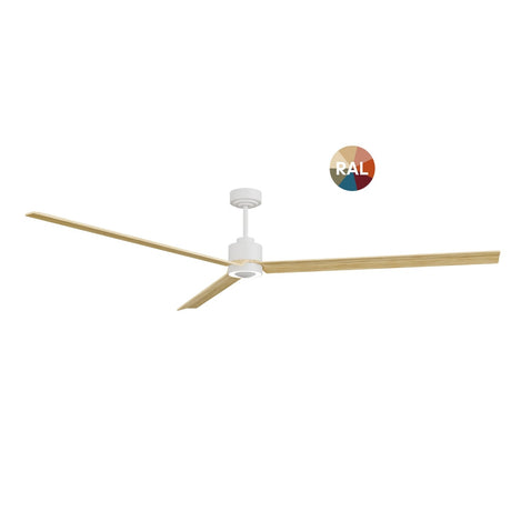 Ventilador de techo con luz Sulion Anne LED madera blanco CCT Ø132cm 2309699