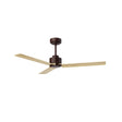 Ventilador de techo Sulion Anne marrón oxidado, mate, palas madera clara 2248912